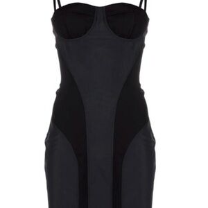 Heron Preston Black Corset Dress